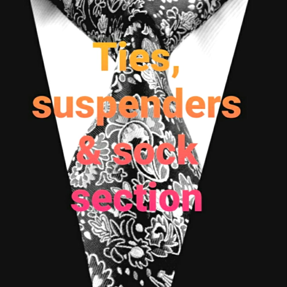 Ties, suspenders & socks for sale